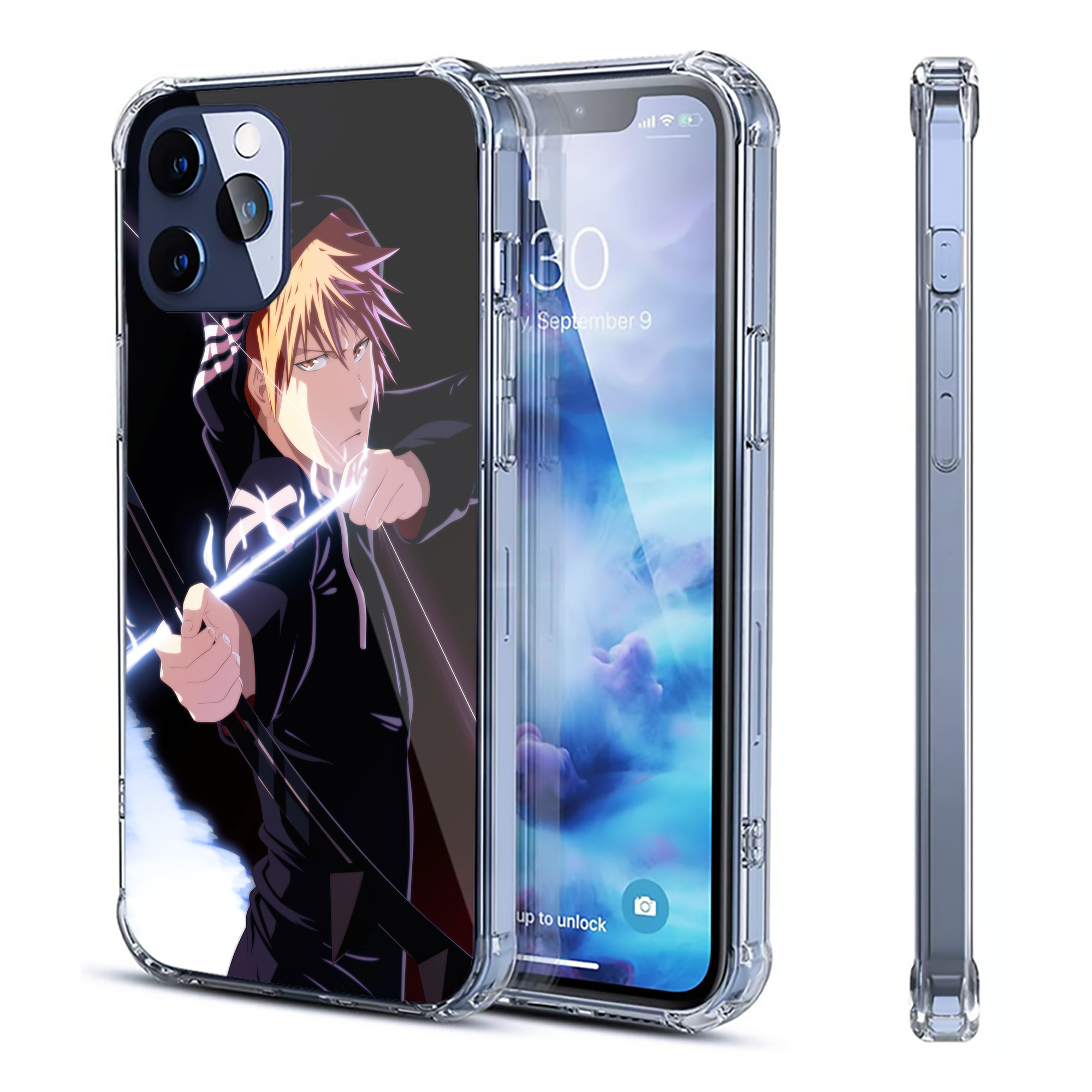 （画像用） ブリーチ BLEACH 【iPhone 12シリーズ対応】透明スマホケース（クリアソフトケース）